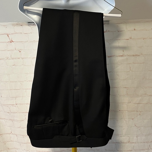 Tom Ford Tuxedo Pants Black Wool Flat Front Formal Sz 34x32 - Picture 13 of 13